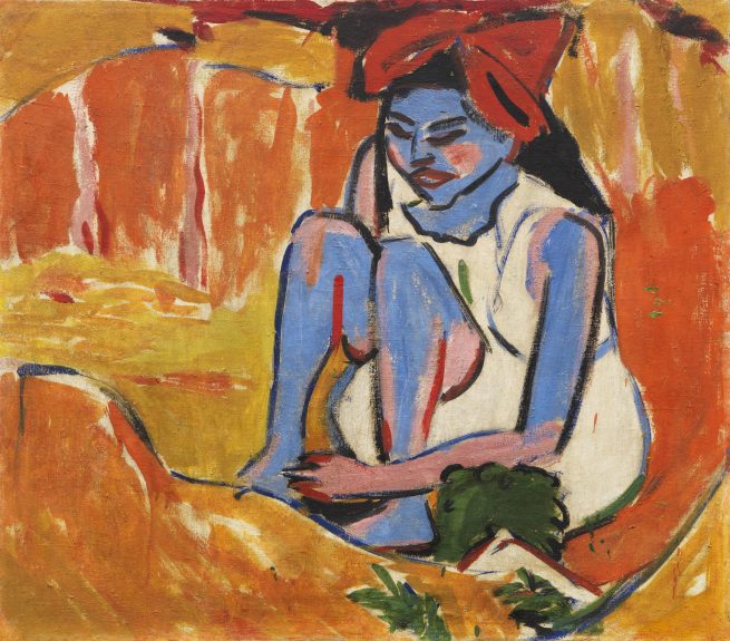 Kirchner Das blaue Mädchen in der Sonne